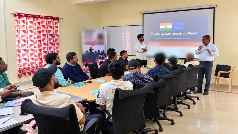 Candidates in a classroom session at the Bangalore centre